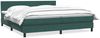 vidaXL Boxspringbett mit Matratze Dunkelgrün 180x220 cm Samt 3316464 Bild 1