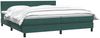 vidaXL Boxspringbett mit Matratze Dunkelgrün 180x220 cm Samt 3316464 Bild 4