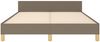 vidaXL Bettgestell ohne Matratze Taupe 140x200 cm Stoff 347419 Bild 5