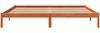 vidaXL Massivholzbett ohne Matratze Wachsbraun 200x200 Kiefernholz 844869 Bild 4
