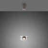 LED-Pendelleuchte MONDO Karena 20 cm, Glas, Metall, Silber, 20 x 180 x 20 cm Bild 2