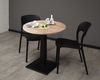 Bistrotisch rund Elanur 70 cm schwarz matt/eiche sägerau 14584 Bild 2