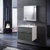 SONNI Badmöbel-Set SONNI Badmöbel Set mit Waschbecken mit Unterschrank und Spiegel, Badezimmermöbel 2-teilig 60cm für kleine Bäder Bild 5