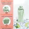 Mutig Trinkflasche 2 Stück Trinkbecher,Silikon Klappbarer Faltbarer Wasserbecher Bpa-Frei, Tragbarer Reise Hitzebeständig Outdoor Faltbarer Becher für Picknick Bild 3