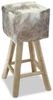 Barhocker Echtleder und Teak Massivholz [244543] Bild 4