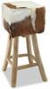 Barhocker Echtleder und Teak Massivholz [244543] Bild 5