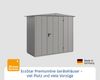 Hörmann Ecostar Metall-Gerätehaus Elegant mit Satteldach Typ 1, 108x238 cm , graualuminium, 2,6 m²,1-flüglige Tür Bild 2