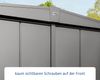 Hörmann Ecostar Metall-Gerätehaus Elegant mit Satteldach Typ 1, 108x238 cm , graualuminium, 2,6 m²,1-flüglige Tür Bild 4