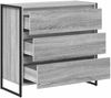 vidaXL Sideboard Graues Sonoma 79 x 36 x 75.5 cm Holzwerkstoff 886597 Bild 5