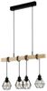 Eglo Pendelleuchte Townshend 5 schwarz holz 110 x 70 cm Bild 2