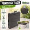 Buffettisch Klapptisch 180 x 75 cm Holzoptik klappbar Kunststoff Gartentisch Bierzelttisch Bild 4