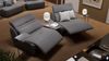 Sofanella 2-Sitzer MODICA Ledergarnitur Ledersofa Echtleder in Schwarz S: 228 Breite x 98 Tiefe Bild 3