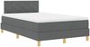 vidaXL LED Boxspringbett mit Kopfteil Dunkelgrau 120 x 190 cm Stoff 3342500 Bild 2
