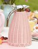 Thermoskanne Kaffeekanne 1,5 Liter Edelstahl Rattan Rosa Ib Laursen 1619-07 Bild 3
