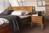 Schlafzimmerbett Bett Massivholzbett LENNES Nr. 5 Eiche 100x200 cm Bild 3