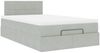 vidaXL Ottomane Bett mit Matratze & LEDs Hellgrau 120x190 cm Samt 3312608 Bild 5
