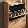 Garderobe Amber Eiche Wotan 59.8 x 100 cm 2 Teile Vicco Bild 4