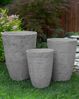 Blumentopf grau rund 51 x 51 x 71 cm CAMIA Bild 3