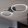 LED Deckenleuchte, Ring Design, schwarz, L 49 cm Bild 4