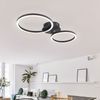 LED Deckenleuchte, Ring Design, schwarz, L 49 cm Bild 3