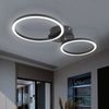LED Deckenleuchte, Ring Design, schwarz, L 49 cm Bild 5