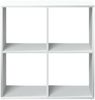 vidaXL Raumteiler Bücherregal Weiß 69,5 x 29 x 69,5 cm Holzwerkstoff 858003 Bild 5
