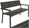 tectake Gartenbank Sitzbank Line 2-Sitzer mit Aluminiumrahmen 128x59x88cm, 2-Sitzer Bild 5