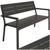 tectake Gartenbank Sitzbank Line 2-Sitzer mit Aluminiumrahmen 128x59x88cm, 2-Sitzer Bild 4