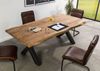 Baumtisch Sheesham 200x100x77 natur gebeizt / X-Beine anthrazit matt FREEFORM 5 Bild 2