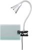 Klemmleuchte Nachttischleuchte Tischleuchte Lampe Leuchte LED 5 Watt silber - grau Bild 2