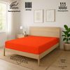 EXKLUSIV HEIMTEXTIL Marke Jersey Spannbettlaken 100 x 200 cm Rot 100% Baumwolle Öko - Tex Zertifiziert Bed-Sheet Bettlaken Spannbetttuch Topper Leinentuch Bild 2
