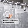 Extra Breiter Transparenter Duschvorhang 240x200 Wasserdicht Antischimmel 3D Bild 2
