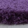 Hochflor Teppich Francesca rund - 80 cm Durchmesser - Lila Bild 2