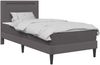 vidaXL Bettrahmen mit LED-Lichtleisten Grau 90 x 190 cm Kunstleder 3415282 Bild 3
