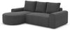 Couch Gomera L Form in Samtstoff Kurz - Strukturstoff - anthrazit - Links Bild 5