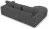 Couch Gomera L Form in Samtstoff Kurz - Strukturstoff - anthrazit - Links Bild 4