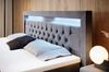 Boxspringbett Gloria mit LED und Stauraum 140x200 Grau H3 (70-100kg) Bild 5