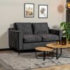 Bronx71 Samt Sofa 2-Sitzer Florida anthrazit Bild 2