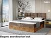 MEBLINI Boxspringbett LOFTY 1 200x200 cm mit Bettkasten - H4/Braun Samt Polsterbett - Doppelbett mit Topper & Taschenfederkern-Matratze Bild 3