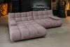 KAWOLA Sofa VIVIEN Ecksofa Velvet roségrau Longchair links 85 x 178 x 290 cm Bild 2