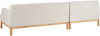 beliani 'SOSJO' Ecksofa, Stoff helles beige, Linksseitig, 251 x 132 x 74 cm Bild 5