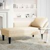 vidaXL Chaiselongue mit Kissen Creme Cordstoff 4009817 Bild 3
