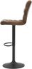 byLIVING Barhocker 2er Set Phil / Vintage-Bezug in braun / Gestell Metall schwarz / Barstuhl / Tresenhocker / bis 110 kg / B 42, H 98-120, T 51 cm Bild 4