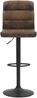 byLIVING Barhocker 2er Set Phil / Vintage-Bezug in braun / Gestell Metall schwarz / Barstuhl / Tresenhocker / bis 110 kg / B 42, H 98-120, T 51 cm Bild 5