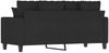 vidaXL 2-Sitzer-Sofa Schwarz 140 cm Stoff 359271 Bild 5