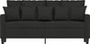 vidaXL 2-Sitzer-Sofa Schwarz 140 cm Stoff 359271 Bild 3