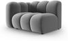 Micadoni Modul Lupine 1-Sitzer Links Samtstoff Salvador Grau Bild 2