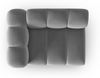 Micadoni Modul Lupine 1-Sitzer Links Samtstoff Salvador Grau Bild 4