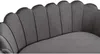 Vente-unique - DANDELION Sofa SamtStoff Grau - B 73 cm x H 78 cm x L 124 cm Bild 4