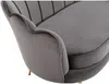 Vente-unique - DANDELION Sofa SamtStoff Grau - B 73 cm x H 78 cm x L 124 cm Bild 5